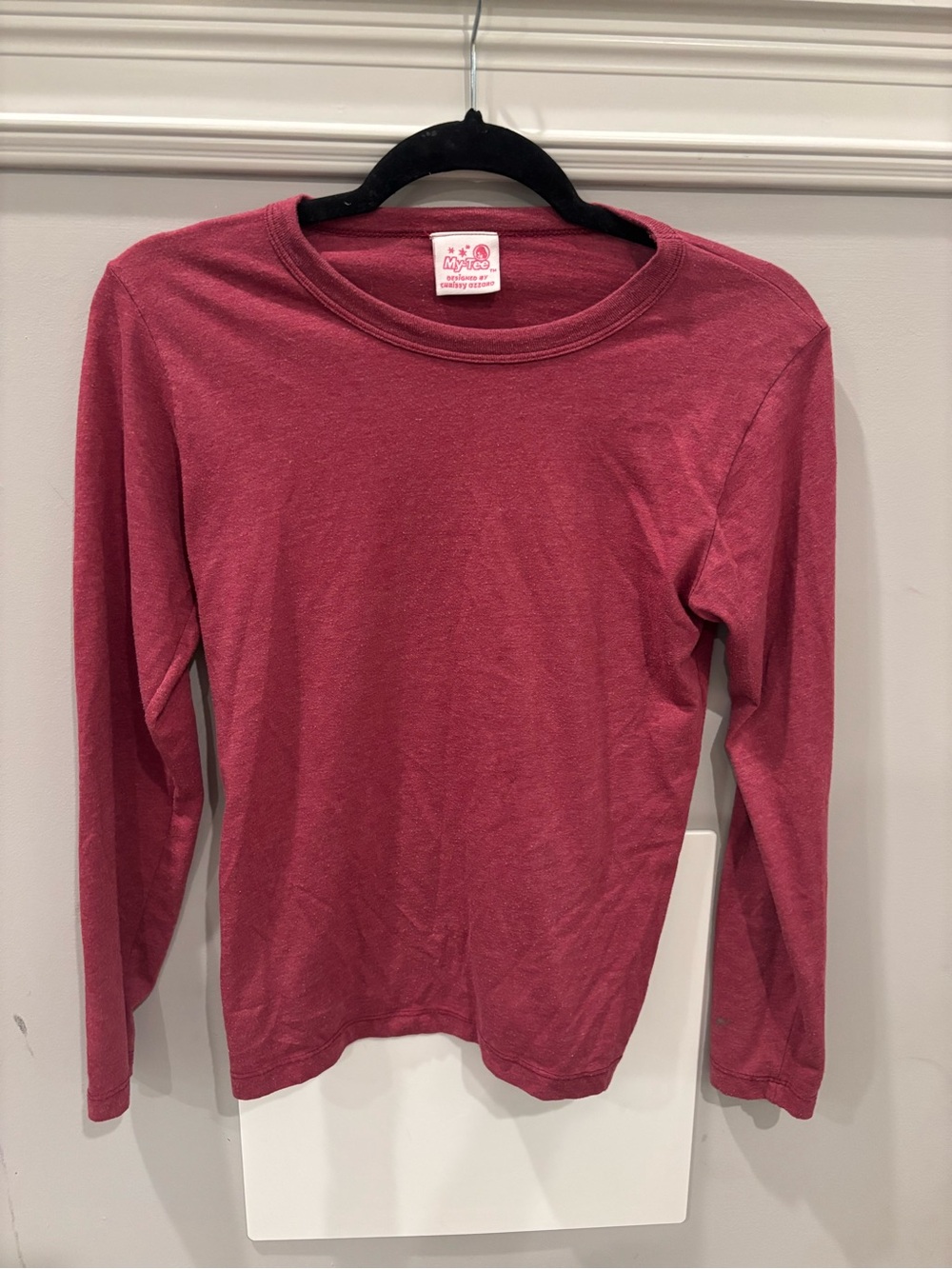 Everyday Long Sleeve Crewneck Top - Rose